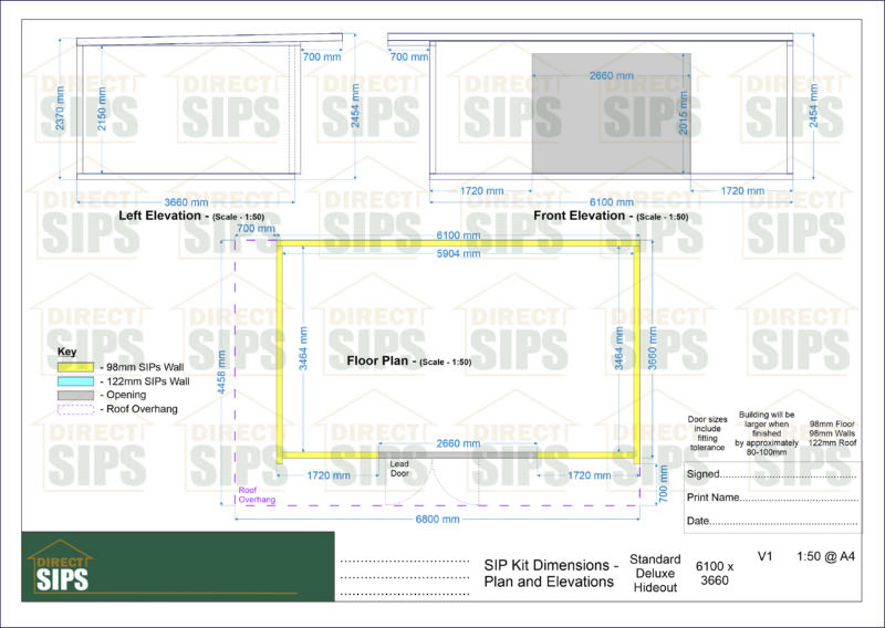 Ds 6100x3660 Std Delx Hide Sip Kit Web